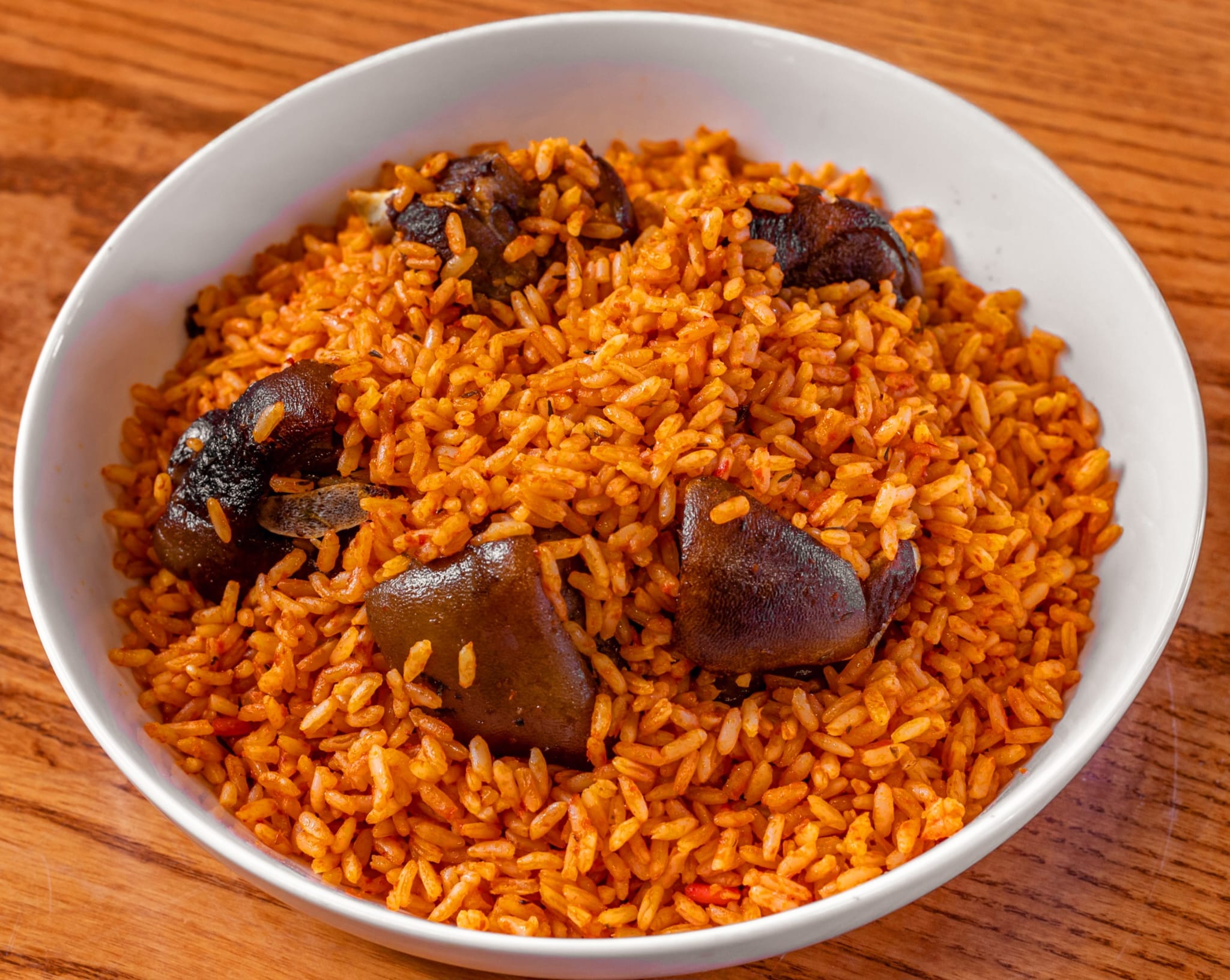 Jollof Rice &  Goat Meat