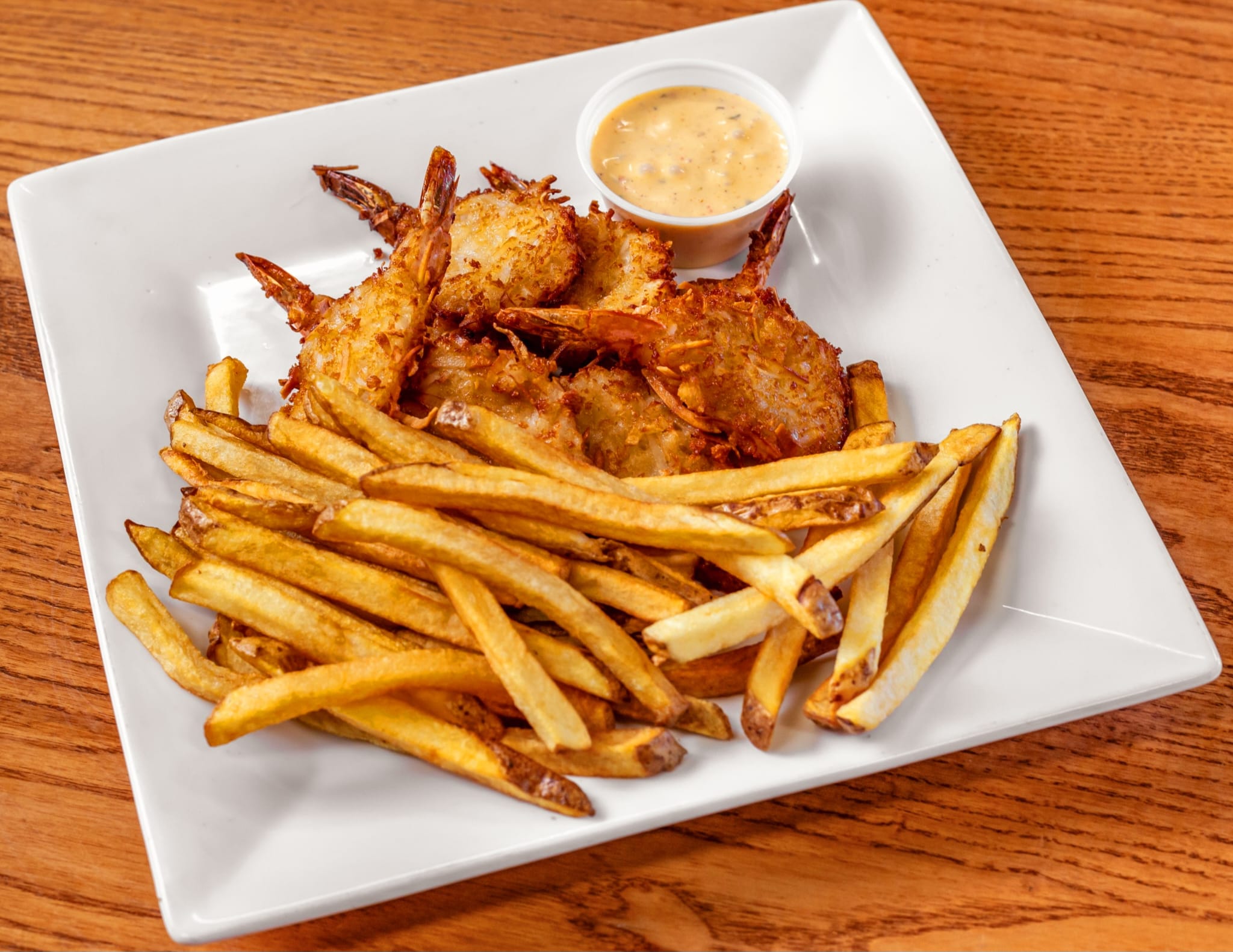 Fried chicken and fries